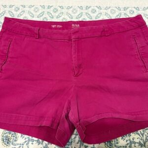 a.n.a Hot Pink Twill Bermuda Shorts